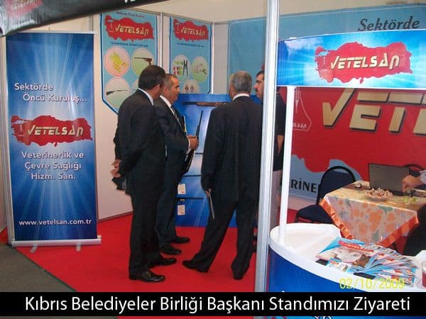 Kıbrıs Belediyeler Birliği Başkanı standımızı ziyareti